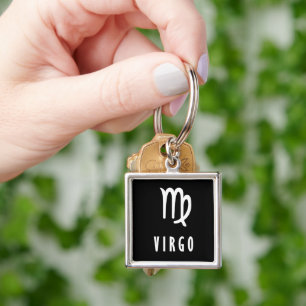 Virgo zodiac key ring