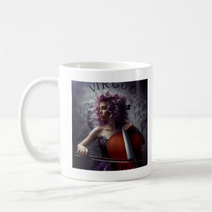 Virgo Zodiac Musician Cello Coffee Mug