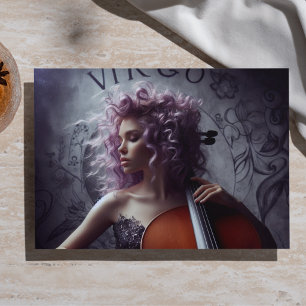 Virgo Zodiac Musician Cello Decoupage Tissue Paper