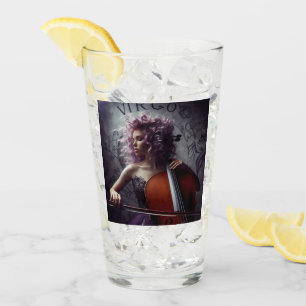 Virgo Zodiac Musician Cello Glass