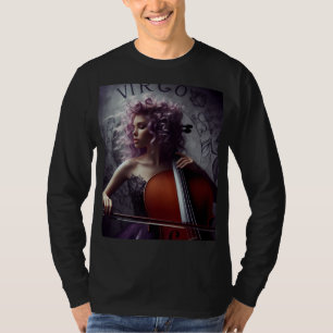Virgo Zodiac Musician Cello T-Shirt