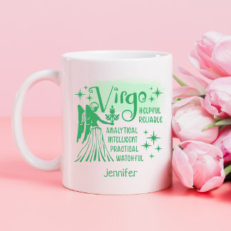 Virgo Zodiac Personalised Traits Horoscope Coffee Mug