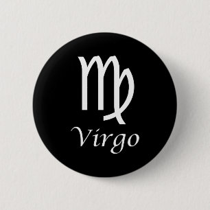 'Virgo' Zodiac Sign 6 Cm Round Badge