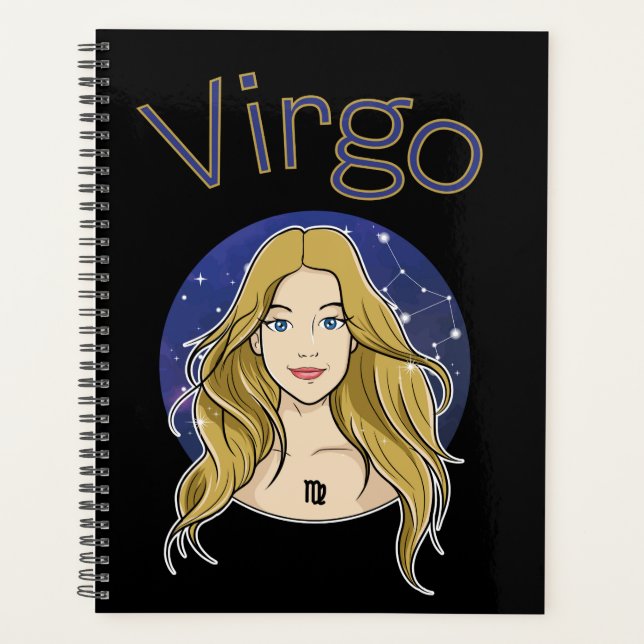 Virgo Zodiac Sign Calendar Planner (Front)
