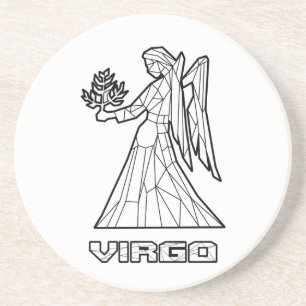 Virgo Zodiac Sign Coaster