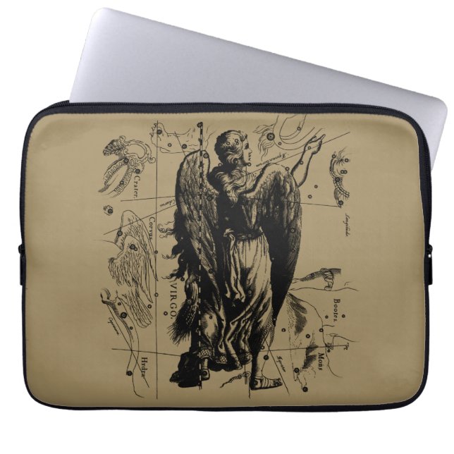 Virgo Zodiac Sign Constellation Hevelius 1690 Laptop Sleeve (Front)