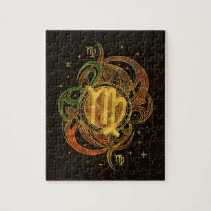 Virgo Zodiac Sign Earth element Jigsaw Puzzle