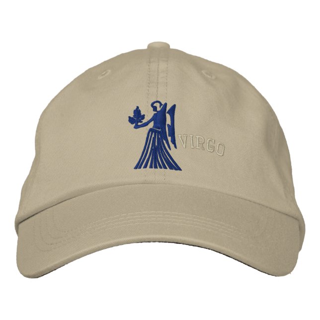Virgo Zodiac Sign Embroidery August 23 - Sept 22 Embroidered Hat (Front)