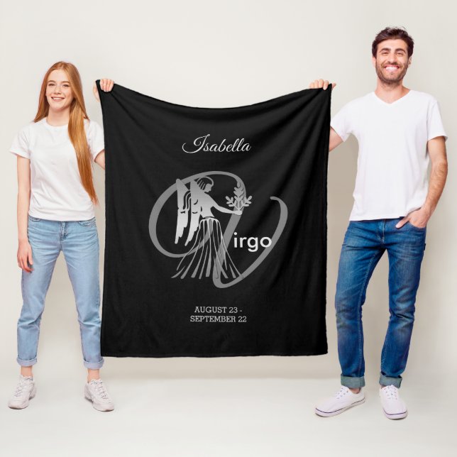 Virgo - Zodiac Sign Fleece Blanket (In Situ)