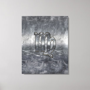 Virgo Zodiac Sign Grunge Distressed Style