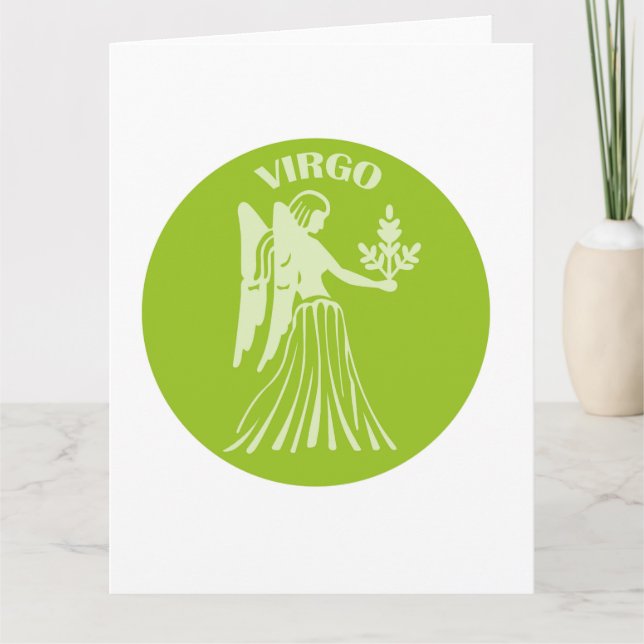 Virgo, Zodiac Sign, Horoscope, Astrology Card (Front)