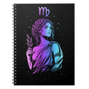 Virgo zodiac sign notebook
