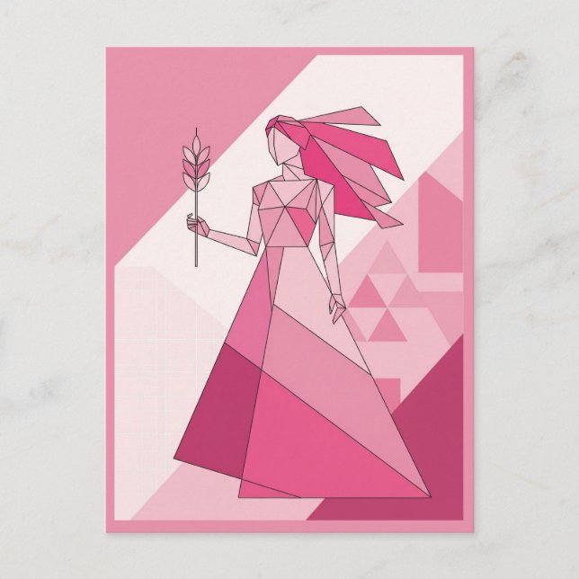 Virgo Zodiac Sign Postcard (Front)