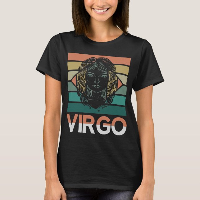 Virgo Zodiac Sign T-Shirt (Front)