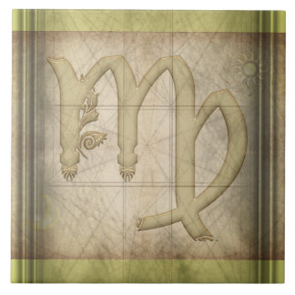 Virgo Zodiac Sign Tile