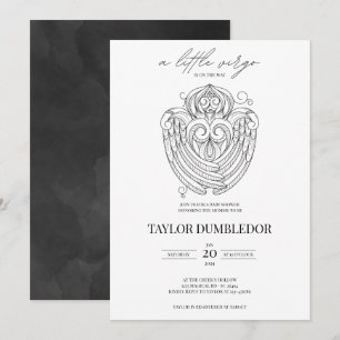 Virgo Zodiac Star Sign Astrology Baby Shower Invitation