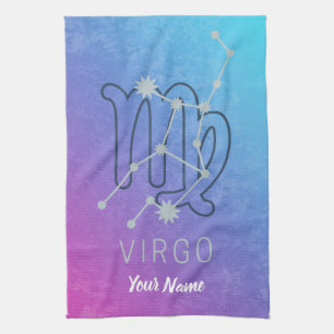 Virgo Zodiac Star Sign Horoscope Constellation Tea Towel