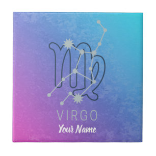 Virgo Zodiac Star Sign Horoscope Constellation Tile