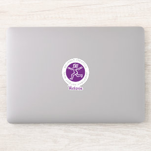 Virgo Zodiac Star Sign Traits Purple Sticker