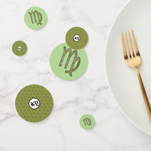 Virgo Zodiac Symbol Element by Kenneth Yoncich Confetti