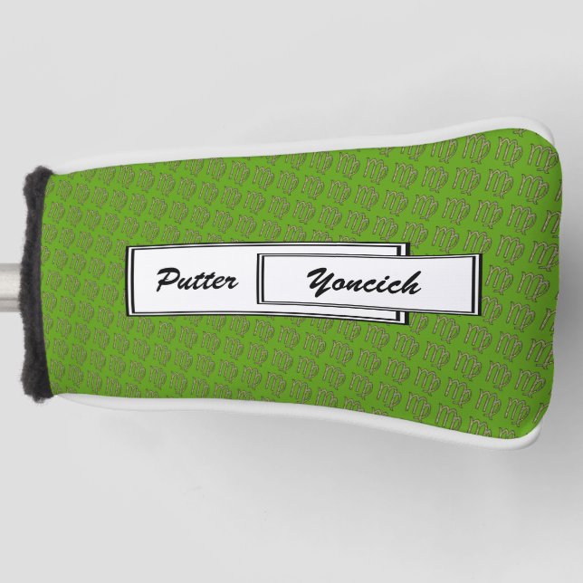 Virgo Zodiac Symbol Element by Kenneth Yoncich Golf Head Cover (Front)