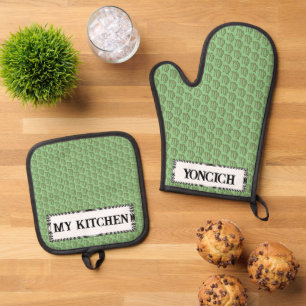 Virgo Zodiac Symbol Element by Kenneth Yoncich Oven Mitt & Pot Holder Set