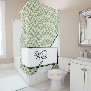 Virgo Zodiac Symbol Element by Kenneth Yoncich Shower Curtain