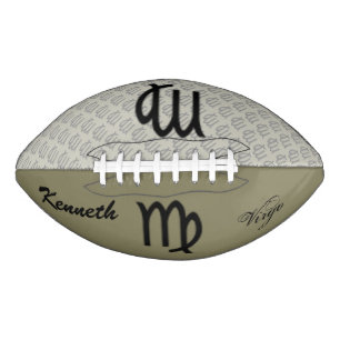 Virgo Zodiac Symbol Standard by Kenneth Yoncich American Football