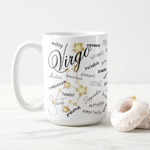 Virgo Zodiac Traits Star Constellation Text Key Ring