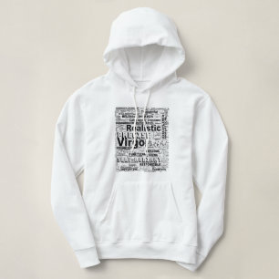 Virgo Zodiac Word Cloud Inspiration Hoodie