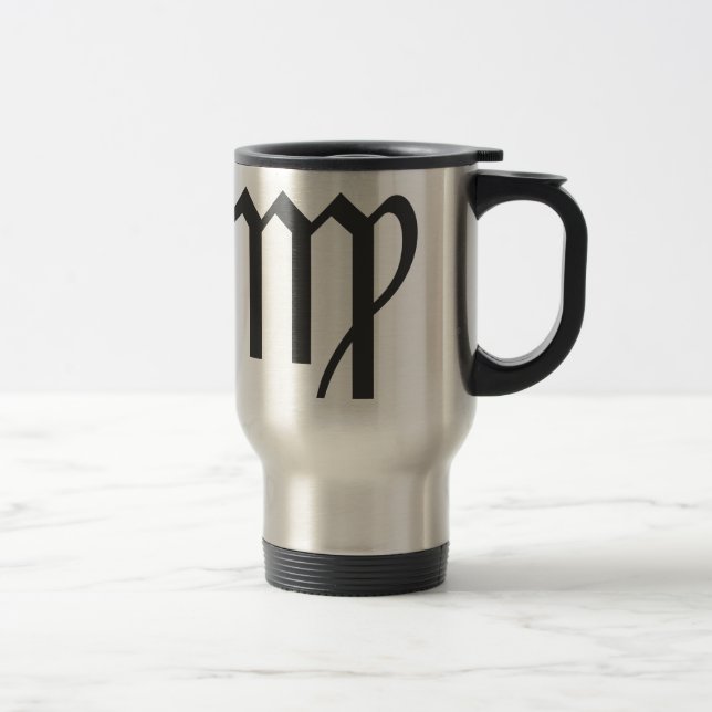 VIRGO, ZODIACAL SIGN TRAVEL MUG (Right)