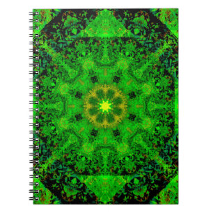 Viridescent Green Kaleidoscope, Notebook
