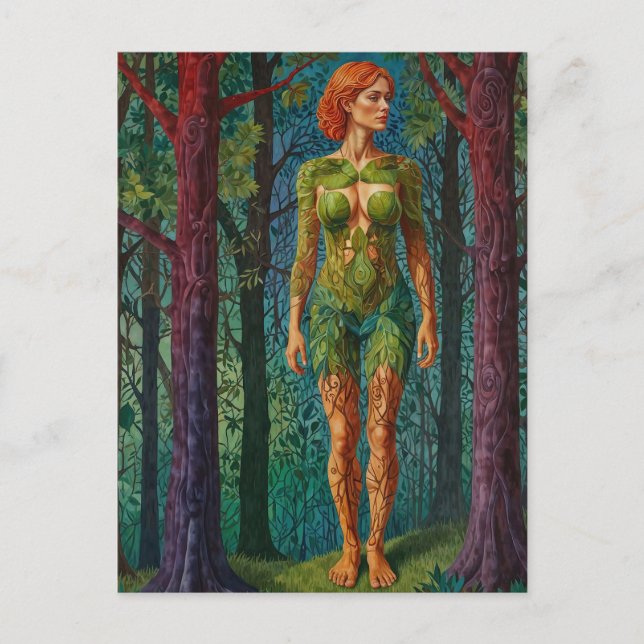 “Viridra’s Portrait” -  Veins of the Canopy    Postcard (Front)