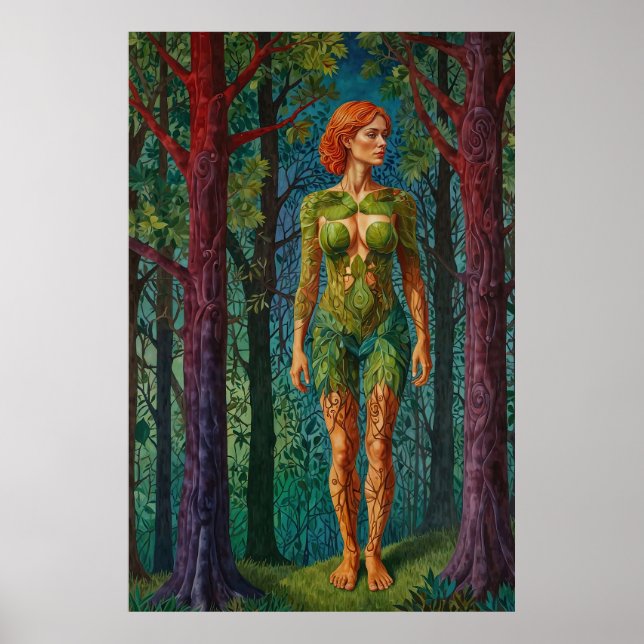 “Viridra’s Portrait” -  Veins of the Canopy    Poster (Front)