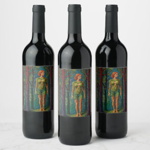 “Viridra’s Portrait” -  Veins of the Canopy    Wine Label