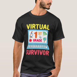 Virtual 1St Grade Survivor - 2021 Last Day Of Scho T-Shirt