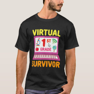 Virtual 1St Grade Survivor - 2021 Last Day Of Scho T-Shirt