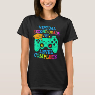 Virtual 2nd Grade Graduation Level Complete Video T-Shirt