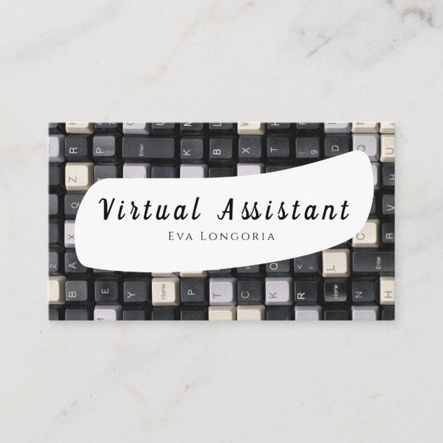 Virtual Assistant Business Card (Front)