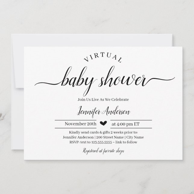 Virtual Baby Shower by Mail (Front)