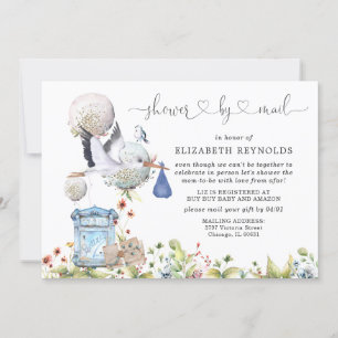 Virtual Baby Shower by Mail Invitation