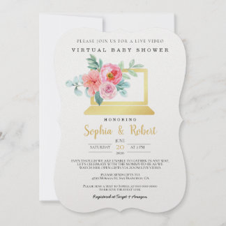 Virtual Baby Shower Invitation VB10