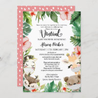 Virtual Baby Shower | Masked Jungle Safari Friends