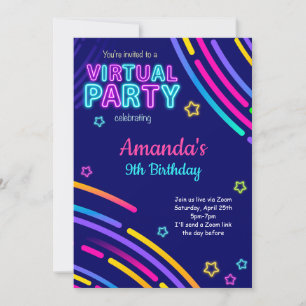 Virtual Birthday Invitation