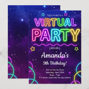 Virtual Birthday Invitation