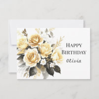 Virtual Bloom Gold and Black Birthday