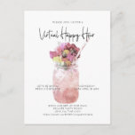 Virtual Cocktail Party Social Distance Happy Hour Postcard<br><div class="desc">/ Can be fully customised to suit your needs. Designed by Gorjo Designs via Zazzle. // Need help customising your design? Got other ideas? Feel free to contact me (Zoe) directly via the contact button below.</div>