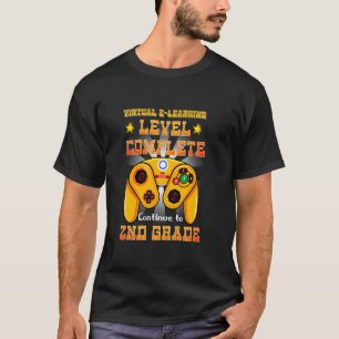 Virtual E Learning Level Complete Back To School 2 T-Shirt