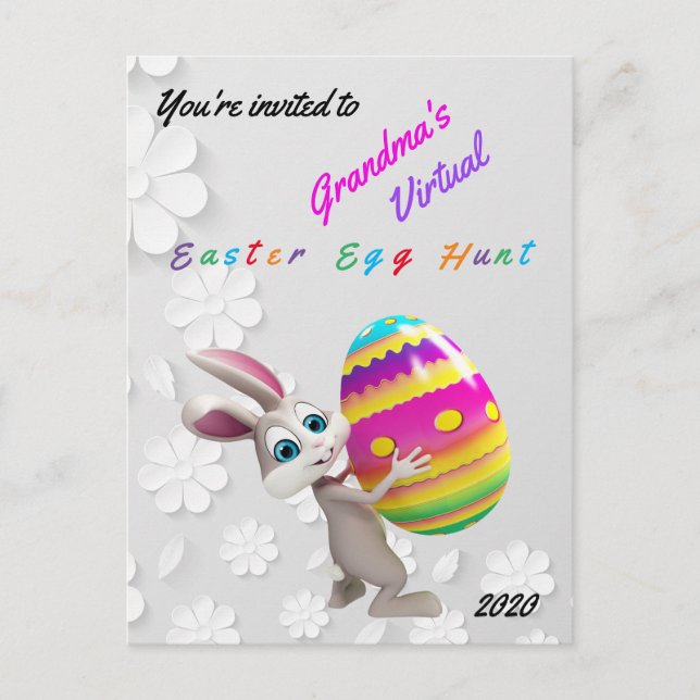 Virtual Easter Egg Hunt Postcard (Front)
