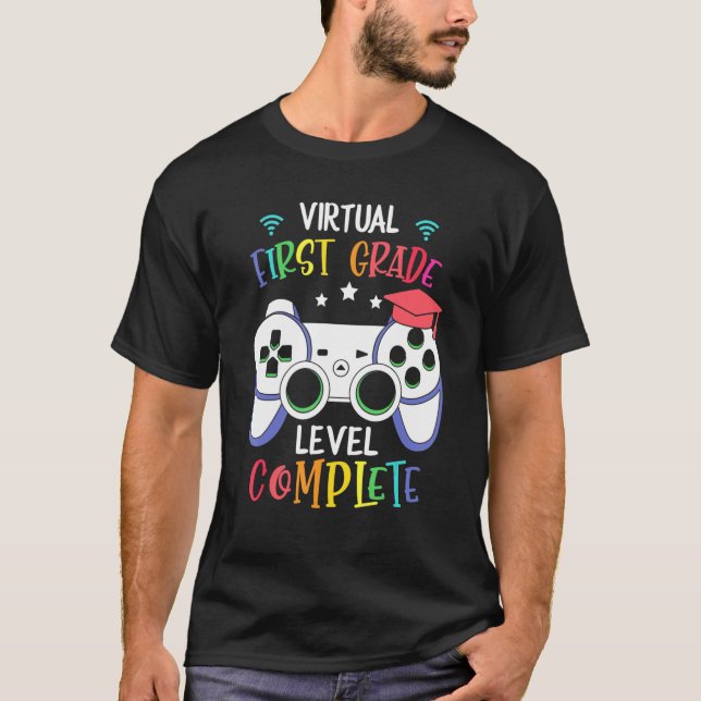 Virtual First Grade Level Complete T-Shirt (Front)